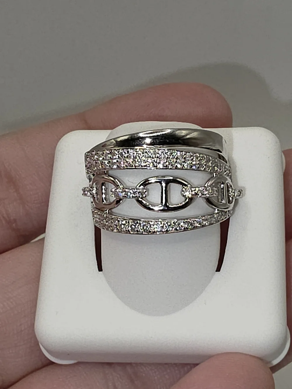 Mariner Link Moissanite S925 Size 8
